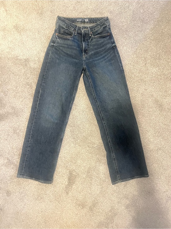 Old Navy Denim - Old Navy Extra High-Rise Wide Leg Jeans - Dark Blue